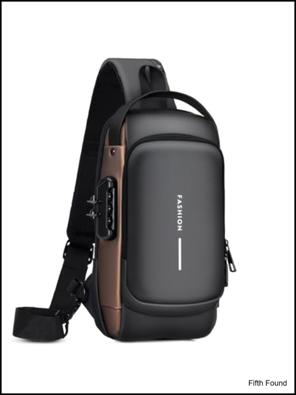 Men's Anti-theft PU Leather Sling Bag Crossbody Shoulder Chest